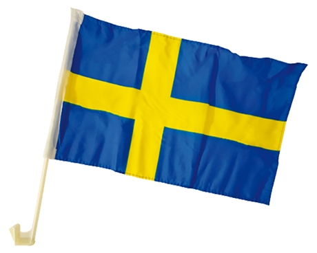 Bilflagga Sverige 2 Pack